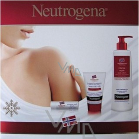 Neutrogena Intensive regenerating hand cream + body lotion + lip balm, cosmetic set