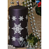 Lima Snowflake candle dark purple cylinder 60 x 120 mm 1 piece