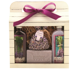 Bohemia Gifts Lavender La Provence shower gel 100 ml + Oil bath 100 ml + Soap 100 g + lavender herbs in a bag 1 piece, cosmetic set