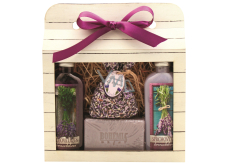 Bohemia Gifts Lavender La Provence shower gel 100 ml + Oil bath 100 ml + Soap 100 g + lavender herbs in a bag 1 piece, cosmetic set