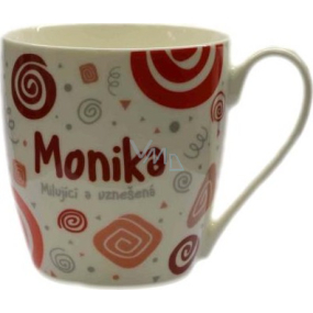 Nekupto Twister mug named Monika red 0.4 liter