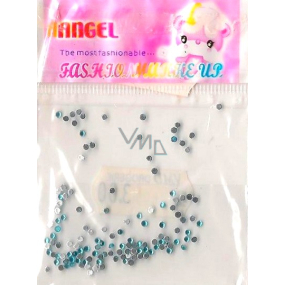 Angel Nail decorations rhinestones turquoise 1 pack