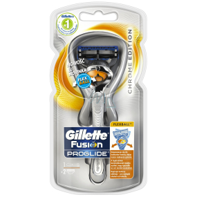 Gillette Fusion ProGlide Flexball Silver razor + spare head 2 pieces, for men
