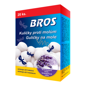 Bros Balls against moths with the scent of lavender 20 pieces
