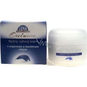 Luna Natural Exclusive night nourishing cream with argan and almond oil for normal to dry skin 50 ml