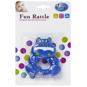 First Steps Rattle pet blue hippo