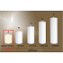 Lima Gastro smooth candle ivory cylinder 80 x 100 mm 1 piece