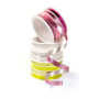 Ditipo Ribbon multi trendy colors green mix 16 mx 10 mm