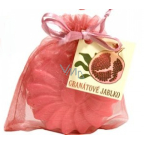 Soaptree Pomegranate luxury soap with almond oil in an organza bag Flower 80 g