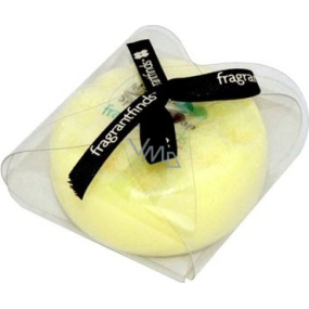 Fragrant Lemon Massage Glycerine Soap with sponge filled with the scent of fresh lemon in yellow 200 g
