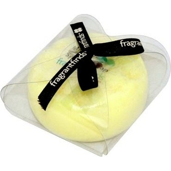 Fragrant Lemon Massage Glycerine Soap with sponge filled with the scent of fresh lemon in yellow 200 g