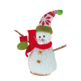 Snowman with a boot for standing 15 cm