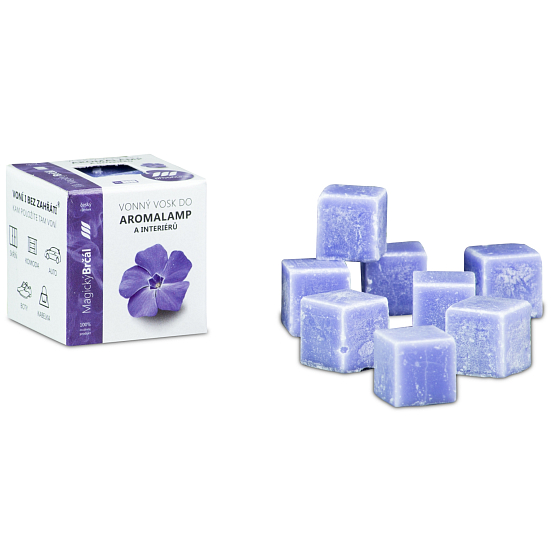Kozák Magical Periwinkle Natural Scented Wax for Aroma Lamps and Interiors 8 Cubes 30 g