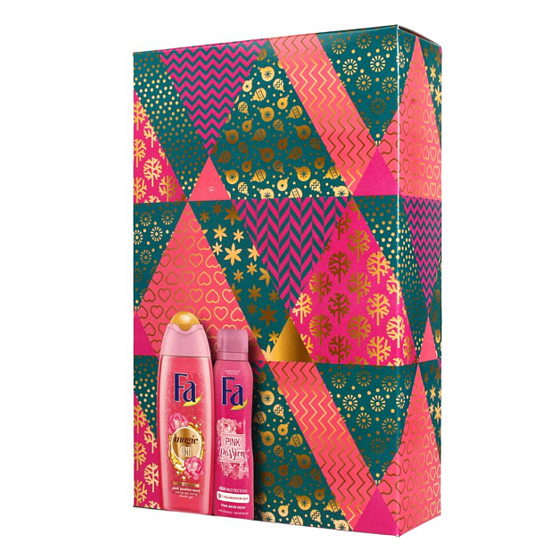 Fa Magic Oil Pink Jasmine Scent Shower Gel 250 ml + Pink Passion Floral Scent Deodorant Spray for Women 150 ml, cosmetic set
