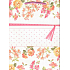 Ditipo Gift kraft bag medium 22 x 10 x 29 cm pink flowers