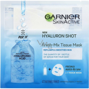 Garnier Hyaluron Shot Fresh-Mix Tissue Mask textile face mask with hyaluronic acid 33 g