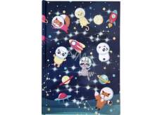 Albi Block luminous lined Animals astronauts 20.9 x 14.6 x 2 cm