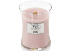 WoodWick Rosewood - Rosewood scented candle with wooden wick and lid glass medium 275 g