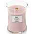 WoodWick Rosewood - Rosewood scented candle with wooden wick and lid glass medium 275 g
