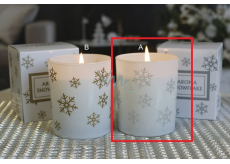 Lima Aroma Snowflake Gingerbread scented candle silver, burning time 50 hours 175 g