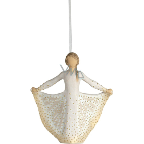 Willow Tree - Butterfly Figure of an angel hanging Willow Tree, height 12 cm