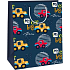 Ditipo Gift paper bag 32,4 x 44,5 x 10,2 cm Dark blue - cars