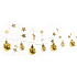 Emos Christmas garland with golden balls and stars 1,9 m, 20 LEDs, warm white