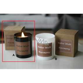 Lima Natur Wick Black & White Harmony Aroma candle wooden wick black 175 g 1 piece