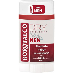 Borotalco Men Dry Amber Scent deodorant stick for men 40 ml