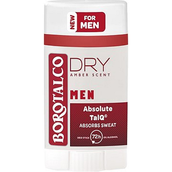 Borotalco Men Dry Amber Scent deodorant stick for men 40 ml