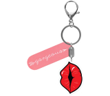 Albi Picture key ring with carabiner Lips