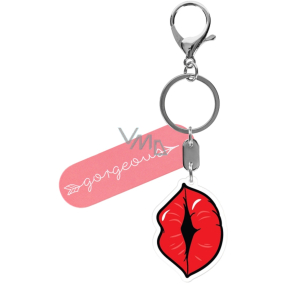 Albi Picture key ring with carabiner Lips