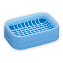 Double plastic soap dish 12 x 9 cm