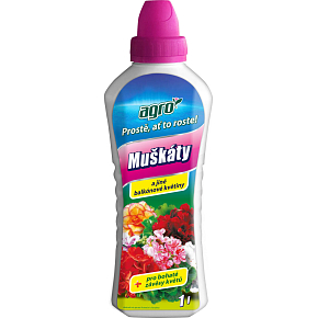Agro liquid fertilizer for geraniums and other balcony flowers, 1 l