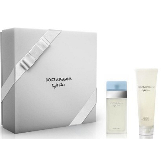 Dolce & Gabbana Light Blue eau de toilette for women 25 ml + body cream 50 ml, gift set