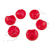Red nose, clown nose, plastic noses with a rubber band of 6 pieces