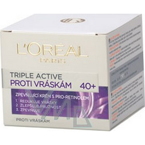 Loreal Paris Triple Active 40+ Firming Anti-Wrinkle Cream with Pro-Retinol 50 ml