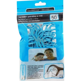 Soft Dent Dental toothpicks with 50 pieces of floss
