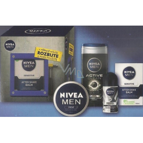 Nivea Men Toolbox Emergency After Shave Balm 100 ml + cream 150 ml + antiperspirant roll-on 50 ml + shower gel 250 ml, cosmetic set