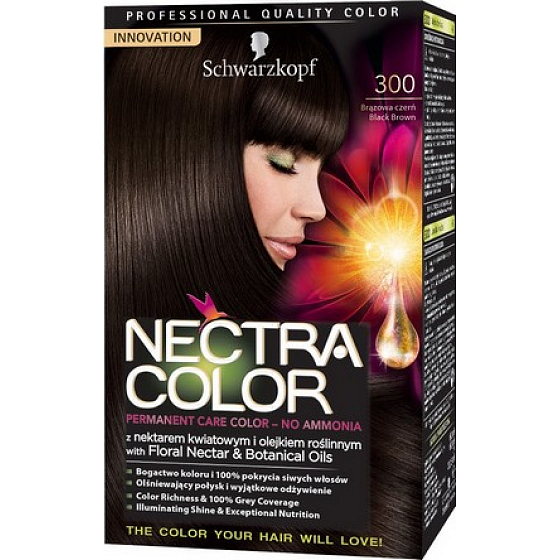 Schwarzkopf Nectra Color Hair Color 300 Brown / Black