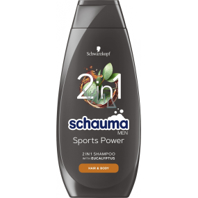Schauma Men Sports Power strengthening shampoo for hair and body 400 ml