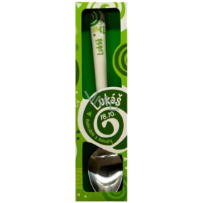 Nekupto Twister Spoon named Lukáš green 16 cm