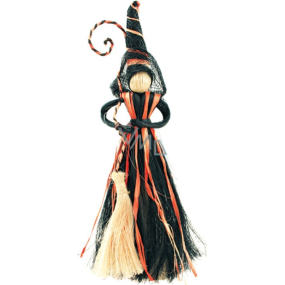 Witch with a black-orange skirt 20 cm