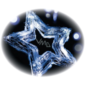 Emos Star Wicker Cut-out 20 LED Cool White + 30cm Cable, Battery Operated 40 x 40 x 4 cm
