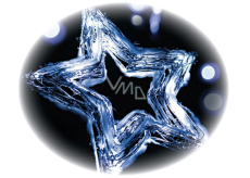 Emos Star Wicker Cut-out 20 LED Cool White + 30cm Cable, Battery Operated 40 x 40 x 4 cm