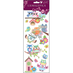 Owl stickers with glitter high house 34.5 x 12.5 cm