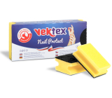 Vektex Nail Protect Shaped Dish Sponge 9.5 x 6.5 x 4.5 cm 3 pieces