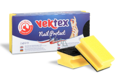 Vektex Nail Protect Shaped Dish Sponge 9.5 x 6.5 x 4.5 cm 3 pieces