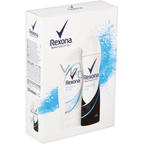 Rexona Freshness & Care shower gel 250 ml + Invisible Aqua antiperspirant deodorant spray for women 150 ml, cosmetic set
