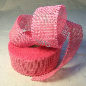 Ditipo Jute ribbon old pink 2 mx 5 cm
